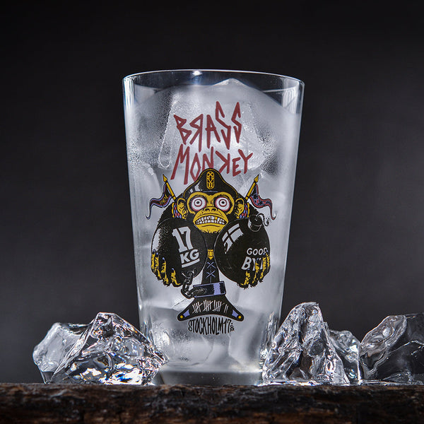 6 Brass Monkey Pint Glasses