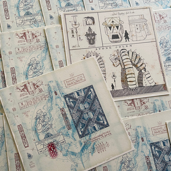 The Eye of the Ocean | Windwatcher Uncut Tuckbox Sheet with signature