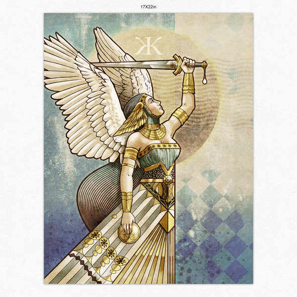 Serra Angel Fan Art - Print 17x22in Print