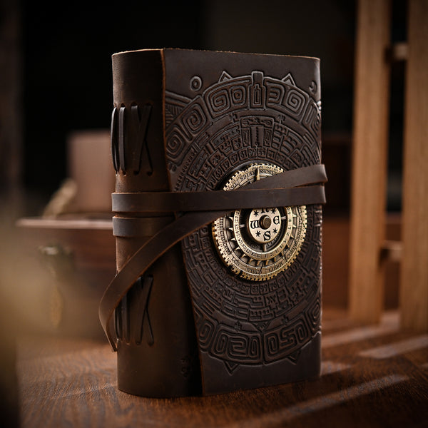 Book - The Eye of the Ocean Vol1 with Leather Cover and Astrolabe