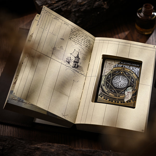Book - The Eye of the Ocean Vol1 with Leather Cover and Astrolabe