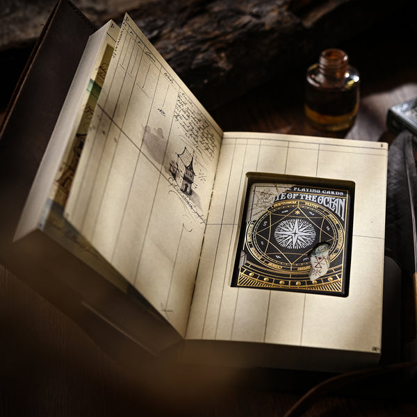 Book - The Eye of the Ocean Vol1 with Leather Cover and Astrolabe