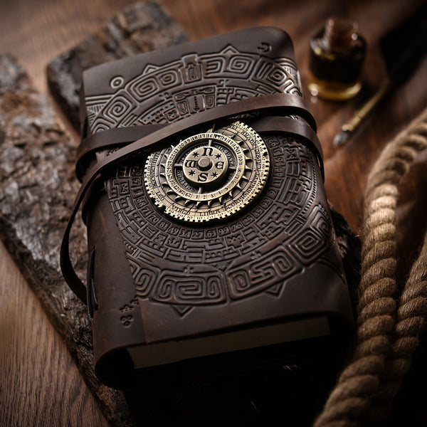 Book - The Eye of the Ocean Vol1 with Leather Cover and Astrolabe