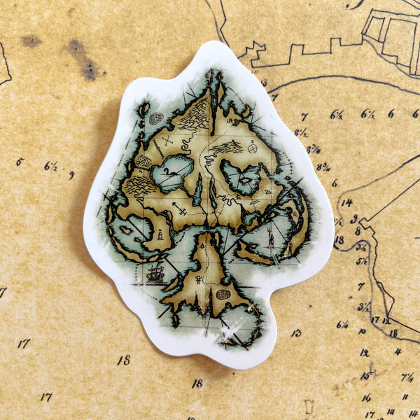 Sticker Spade Island - The Eye of the Ocean