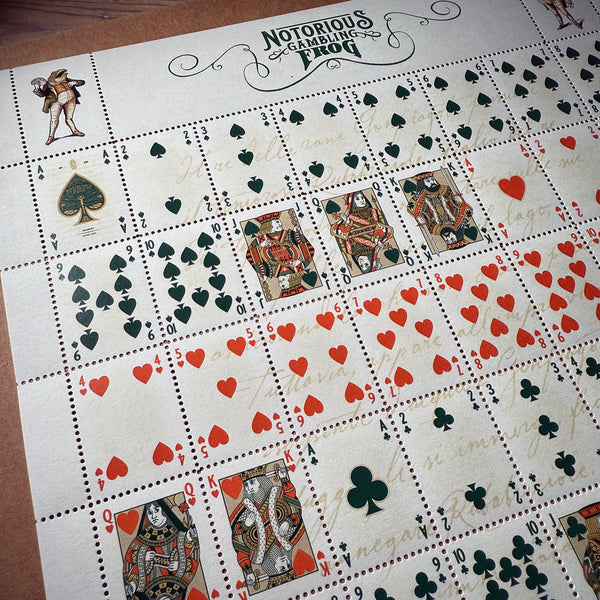 Notorius Gambling Frog Decorative Stamps