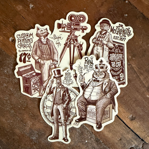 Parlour Royale: set of 5 stickers