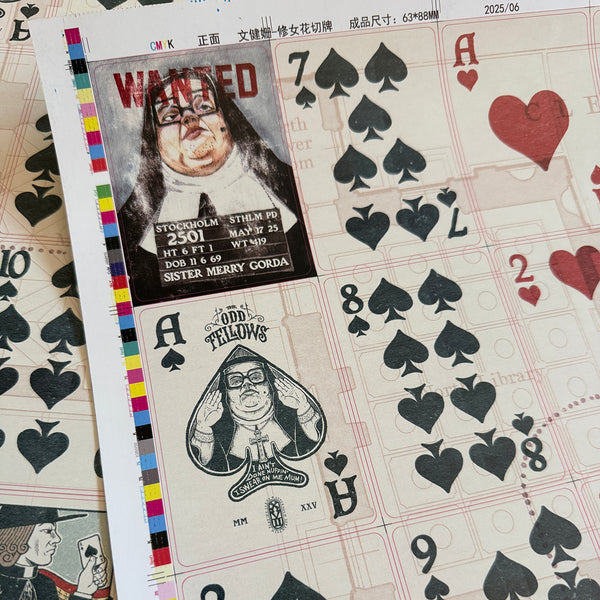 Sister Merry Gorda Uncut Sheet