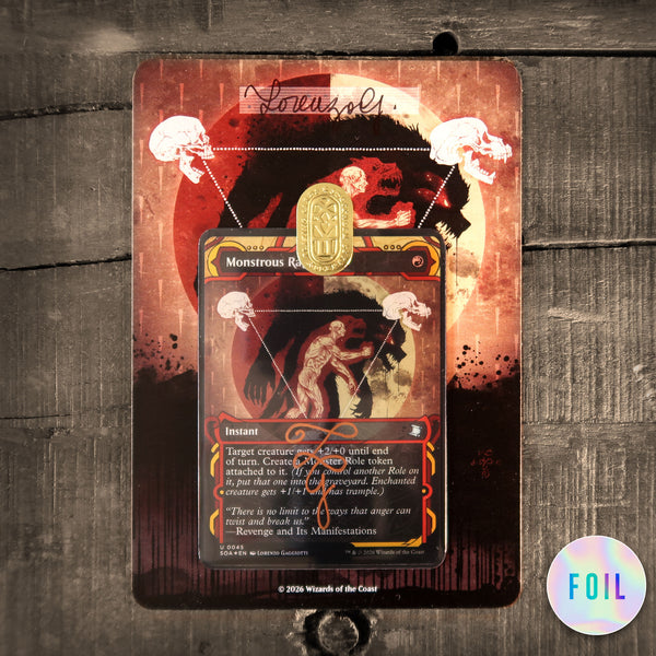 Monstrous Rage - Signed Card
